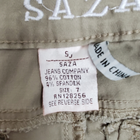 Saza Jean Company  Skinny Jeans/Khaki  size 7 - Picture 7 of 7